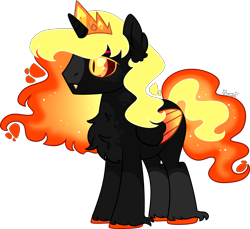 Size: 3279x2999 | Tagged: safe, artist:kurosawakuro, imported from derpibooru, oc, oc only, alicorn, pony, base used, high res, male, offspring, parent:daybreaker, parent:king sombra, simple background, solo, stallion, transparent background