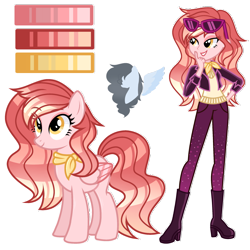Size: 2130x2130 | Tagged: safe, artist:skyfallfrost, imported from derpibooru, pony, equestria girls, clothes, high res, human ponidox, reference sheet, self ponidox, simple background, transparent background