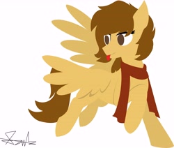 Size: 8707x7378 | Tagged: safe, artist:samsailz, imported from derpibooru, oc, oc only, pegasus, pony, :p, clothes, lineless, scarf, solo, tongue out