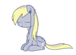Size: 1232x898 | Tagged: safe, artist:cookieboy011, imported from derpibooru, derpy hooves, pegasus, pony, animated, cute, derpabetes, earbuds, eyes closed, female, gif, headbob, loop, mare, simple background, transparent background