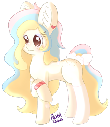 Size: 1532x1753 | Tagged: safe, artist:pasteldraws, imported from derpibooru, earth pony, pony, fluffy mane, redesign, solo