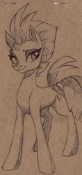 Size: 3780x7986 | Tagged: safe, artist:faline-art, imported from derpibooru, fizzlepop berrytwist, tempest shadow, pony, unicorn, my little pony: the movie, absurd file size, absurd resolution, broken horn, female, high res, horn, mare, monochrome, pencil drawing, png, solo, traditional art