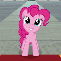 Size: 1080x1080 | Tagged: safe, imported from derpibooru, screencap, pinkie pie, earth pony, pony, the last laugh, cropped, cute, diapinkes, female, happy, mare, pinkie smile, smiling, solo