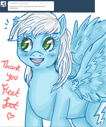 Size: 1117x1332 | Tagged: safe, artist:daydreampony, imported from derpibooru, fleetfoot, pegasus, pony, ask-fleetfoot, solo