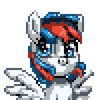 Size: 200x200 | Tagged: safe, artist:avui, imported from derpibooru, oc, oc:retro city, pegasus, animated, pixel animation, pixel art, simple background, transparent background
