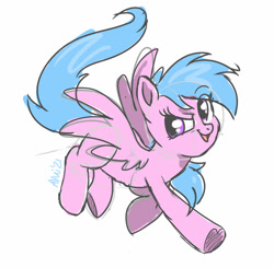 Size: 900x883 | Tagged: safe, artist:avui, imported from derpibooru, firefly, pegasus, pony, colored sketch, sketch, solo
