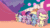 Size: 800x450 | Tagged: safe, imported from derpibooru, screencap, applejack, fluttershy, pinkie pie, rainbow dash, rarity, twilight sparkle, alicorn, earth pony, pegasus, pony, unicorn, my little pony: pony life, spoiler:pony life s02e26, animated, drinking, g4.5, gif, journey to the center of the 'cord, mane six, micro, open mouth, pony life, potion, shrinking, shrinking potion, sitting, twilight sparkle (alicorn)