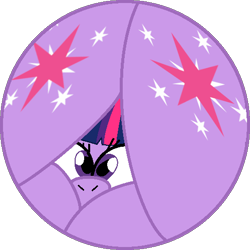 Size: 499x499 | Tagged: dead source, safe, artist:fallenandscattered, artist:mega-poneo, imported from derpibooru, twilight sparkle, alicorn, ball, both cutie marks, morph ball, redraw, simple background, solo, transparent background, twiball, twilight sparkle (alicorn)