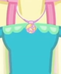 Size: 1920x2321 | Tagged: safe, imported from derpibooru, screencap, fluttershy, equestria girls, equestria girls series, holidays unwrapped, spoiler:eqg series (season 2), boobshot, breasts, cropped, female, geode of fauna, jewelry, magical geodes, necklace, o come all ye squashful, pictures of chests, solo