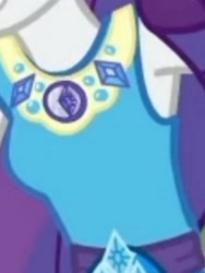 Size: 1920x2552 | Tagged: safe, imported from derpibooru, screencap, rarity, equestria girls, equestria girls series, holidays unwrapped, spoiler:eqg series (season 2), armpits, boobshot, breasts, clothes, cropped, cutie mark, cutie mark on clothes, female, geode of shielding, magical geodes, o come all ye squashful, pictures of chests, rarity peplum dress, solo