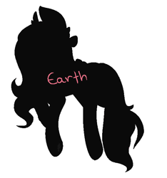 Size: 595x636 | Tagged: safe, artist:cookietasticx3, imported from derpibooru, oc, oc only, earth pony, pony, commission, earth pony oc, silhouette, simple background, solo, white background, your character here