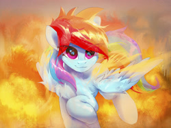 Size: 4000x3000 | Tagged: safe, artist:coldrivez, imported from derpibooru, rainbow dash, pegasus, pony, chest fluff, eye clipping through hair, female, high res, mare, solo