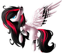 Size: 2659x2255 | Tagged: safe, artist:mediasmile666, imported from derpibooru, oc, oc only, oc:jemmie j, pegasus, pony, ear piercing, female, high res, mare, piercing, profile, simple background, smiling, solo, transparent background