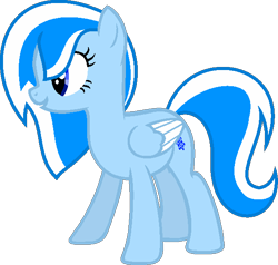 Size: 582x555 | Tagged: safe, artist:ivuiadopts, artist:pegasski, imported from derpibooru, oc, oc only, pegasus, pony, base used, eyelashes, female, mare, pegasus oc, simple background, smiling, solo, transparent background, two toned wings, wings