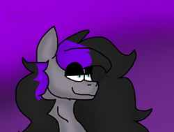 Size: 526x398 | Tagged: safe, artist:dasher.forsaken, artist:revenge.cats, imported from derpibooru, oc, oc only, oc:drizzling dasher, pegasus, pony, doodle, emo, simple background, smiling, smirk, solo