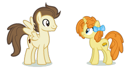 Size: 877x475 | Tagged: safe, artist:whiteplumage233, imported from derpibooru, pound cake, pumpkin cake, pony, brother and sister, female, male, older, siblings, simple background, transparent background