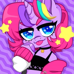 Size: 2101x2101 | Tagged: safe, artist:techycutie, imported from derpibooru, oc, oc only, oc:techy twinkle, pony, semi-anthro, unicorn, :p, clothes, female, high res, solo, solo female, tongue out