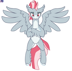 Size: 2120x2080 | Tagged: safe, artist:peregrinstaraptor, imported from derpibooru, oc, oc only, oc:valour flame, classical hippogriff, hippogriff, high res, male, simple background, solo, white background