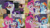 Size: 1280x720 | Tagged: safe, edit, edited screencap, editor:quoterific, imported from derpibooru, screencap, fluttershy, pinkie pie, rainbow dash, rarity, earth pony, pegasus, pony, unicorn, rarity takes manehattan, angry, female, glasses, mare, marshmelodrama, open mouth, rarity being rarity, rarity is not amused, rarity's glasses, title drop, unamused