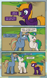 Size: 1920x3169 | Tagged: safe, artist:alexdti, imported from derpibooru, oc, oc only, oc:brainstorm (alexdti), oc:marco, oc:purple creativity, oc:star logic, oc:umberto, pegasus, pony, unicorn, comic:quest for friendship, comic, female, male, mare, stallion