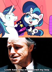 Size: 1124x1546 | Tagged: safe, imported from ponybooru, screencap, shining armor, my little pony: pony life, look how they massacred my boy, meme, oh god no, the godfather, vector, vent meme, why, you deserved better than this
