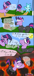 Size: 958x2160 | Tagged: safe, artist:pdude, imported from derpibooru, twilight sparkle, april fools joke, comic, dialogue, female, stylistic suck