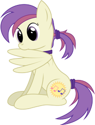 Size: 1165x1530 | Tagged: safe, artist:joey, derpibooru exclusive, imported from derpibooru, oc, oc only, oc:evensong, pegasus, pony, collar, female, grooming, ponytail, preening, simple background, solo, transparent background, vector