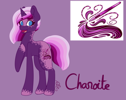 Size: 1024x809 | Tagged: safe, artist:cloerey, imported from derpibooru, oc, oc only, oc:charoite, pony, unicorn, female, mare, solo