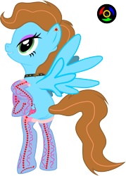 Size: 1924x2689 | Tagged: safe, artist:kyoshyu, imported from derpibooru, oc, oc only, oc:fallen, pegasus, pony, bipedal, clothes, female, mare, simple background, socks, solo, transparent background