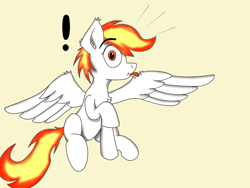 Size: 1600x1200 | Tagged: safe, artist:triksa, imported from derpibooru, oc, oc only, oc:gear keeper, oc:gearkeeper, pegasus, pony, grooming, licking, pegasus oc, preening, simple background, solo, surprised, tongue out, wings