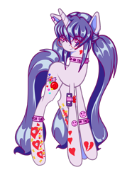 Size: 772x1035 | Tagged: safe, artist:j053ph-d4n13l, imported from derpibooru, oc, oc only, oc:candy crash, human, pony, unicorn, choker, ear piercing, earring, female, glasses, headphones, humanized, humanized oc, jewelry, mare, phone, piercing, simple background, solo, spiked choker, spiked wristband, tattoo, transparent background, wristband