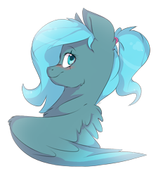 Size: 1413x1520 | Tagged: safe, artist:cookietasticx3, imported from derpibooru, oc, oc only, pegasus, pony, bust, eye scar, pegasus oc, scar, simple background, smiling, solo, transparent background, wings