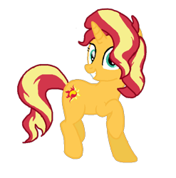 Size: 784x792 | Tagged: safe, artist:bc-ls, imported from derpibooru, sunset shimmer, pony, unicorn, equestria girls, equestria girls series, forgotten friendship, female, mare, simple background, solo, transparent background