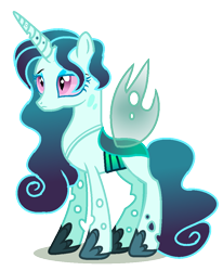 Size: 832x1008 | Tagged: safe, artist:princess-kitsune-tsu, artist:venomous-cookietwt, imported from derpibooru, oc, oc only, changepony, hybrid, pony, base used, female, interspecies offspring, magical lesbian spawn, offspring, parent:princess cadance, parent:queen chrysalis, parents:cadalis, simple background, solo, transparent background