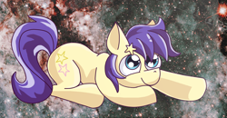 Size: 3100x1616 | Tagged: safe, artist:nyancat380, imported from derpibooru, star dancer, earth pony, pony, hairpin, space, star dancer appreciation collab