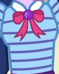 Size: 1920x2396 | Tagged: safe, imported from derpibooru, screencap, sci-twi, twilight sparkle, equestria girls, equestria girls series, holidays unwrapped, spoiler:eqg series (season 2), boobshot, bowtie, breasts, cropped, female, geode of telekinesis, jewelry, magical geodes, necklace, o come all ye squashful, pictures of chests, solo