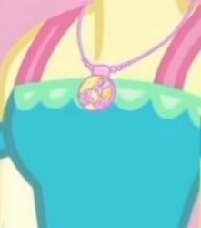 Size: 1920x2168 | Tagged: safe, imported from derpibooru, screencap, fluttershy, equestria girls, equestria girls series, holidays unwrapped, spoiler:eqg series (season 2), boobshot, breasts, cropped, female, geode of fauna, jewelry, magical geodes, necklace, o come all ye squashful, pictures of chests, solo