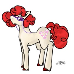 Size: 1080x1080 | Tagged: safe, alternate version, artist:random_glitter_productions, imported from derpibooru, twist, earth pony, pony, female, filly, glasses, signature, simple background, smiling, unshorn fetlocks, white background