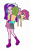 Size: 2579x4133 | Tagged: safe, alternate version, artist:gmaplay, imported from derpibooru, aria blaze, scootaloo, equestria girls, alternate character, ass, butt, carried, carry, duo, high res, kidnapped, ots carry, over the shoulder, scootabutt, scootaloo is not amused, simple background, solo, transparent background, unamused