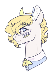 Size: 561x808 | Tagged: safe, artist:sweet-psycho-uwu, artist:x-dainichi-x, imported from derpibooru, oc, oc only, oc:vanilla crisp, pony, bust, female, mare, portrait, simple background, solo, transparent background