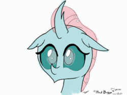 Size: 864x648 | Tagged: safe, artist:johnerose126, imported from derpibooru, ocellus, changedling, changeling, animated, blushing, cute, diaocelles, female, frame by frame, gif, smiling, solo