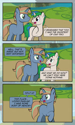 Size: 1920x3169 | Tagged: safe, artist:alexdti, imported from derpibooru, oc, oc:brainstorm (alexdti), oc:marco, oc:star logic, oc:umberto, pony, unicorn, comic:quest for friendship, comic, male, stallion