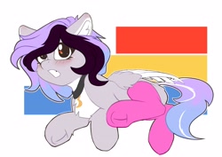 Size: 4096x2896 | Tagged: safe, artist:avery-valentine, imported from derpibooru, oc, oc only, pegasus, pony, abstract background, blushing, clothes, colored, female, looking at you, mare, socks, solo, underhoof