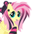 Size: 1920x1920 | Tagged: safe, artist:melonmilk, derpibooru exclusive, imported from derpibooru, fluttershy, pegasus, pony, arm warmers, beanie, black, clothes, emo, emoshy, fishnet clothes, fishnets, hat, hoof warmer, hot pink, leg warmers, piercing, pink, scene, scene kid, snake bites, solo