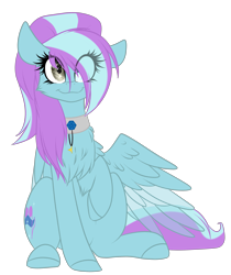 Size: 2137x2540 | Tagged: safe, artist:mediasmile666, imported from derpibooru, oc, oc only, pegasus, pony, chest fluff, female, high res, looking at you, mare, raised hoof, simple background, sitting, smiling, transparent background