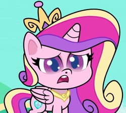 Size: 704x631 | Tagged: safe, imported from derpibooru, screencap, princess cadance, alicorn, pony, my little pony: pony life, what goes updo, spoiler:pony life s02e17, cropped, crown, female, g4.5, jewelry, mare, open mouth, pony life, regalia, solo