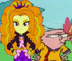 Size: 720x608 | Tagged: safe, imported from derpibooru, adagio dazzle, equestria girls, equestria girls series, sunset's backstage pass!, spoiler:eqg series (season 2), angry, crossover, ed edd n eddy, eddy, eddy (ed edd n eddy), eddygio, female, male