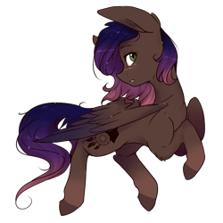 Size: 2700x2700 | Tagged: safe, artist:cookietasticx3, imported from derpibooru, oc, oc only, oc:evening howler, pegasus, pony, colored hooves, high res, looking back, pegasus oc, simple background, solo, transparent background, wings