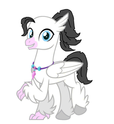 Size: 3789x4096 | Tagged: safe, artist:agdapl, imported from derpibooru, classical hippogriff, hippogriff, base used, crossover, feathered fetlocks, glasses, hippogriffied, male, medic, signature, simple background, smiling, solo, species swap, team fortress 2, white background