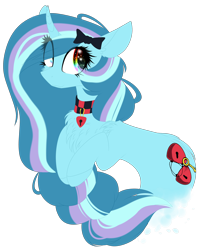 Size: 1948x2269 | Tagged: safe, artist:mediasmile666, imported from derpibooru, oc, oc only, pony, unicorn, bust, female, horn, lock, mare, padlock, simple background, solo, transparent background